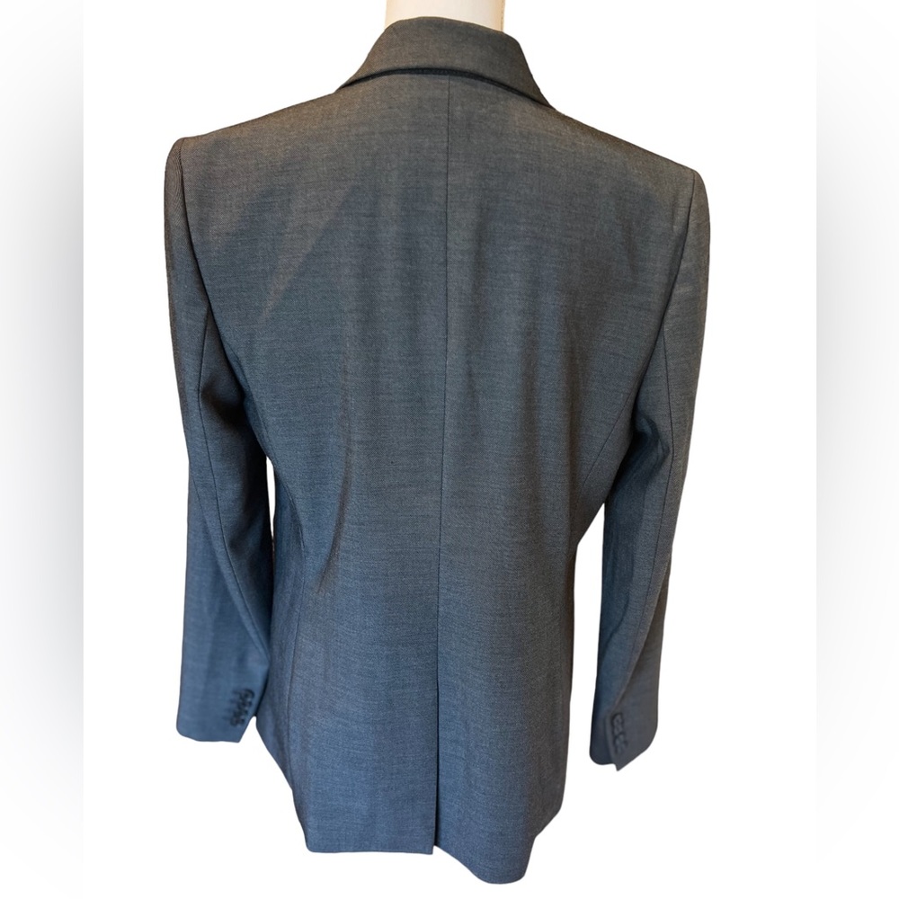 Ann Taylor Structured Blazer Medium Gray Size 10 … - image 2